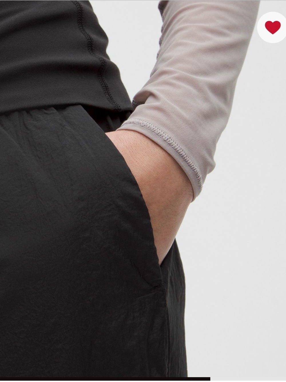 lululemon athletica Black Fold-Over Waist Jogger Pants - Picture 3 of 4